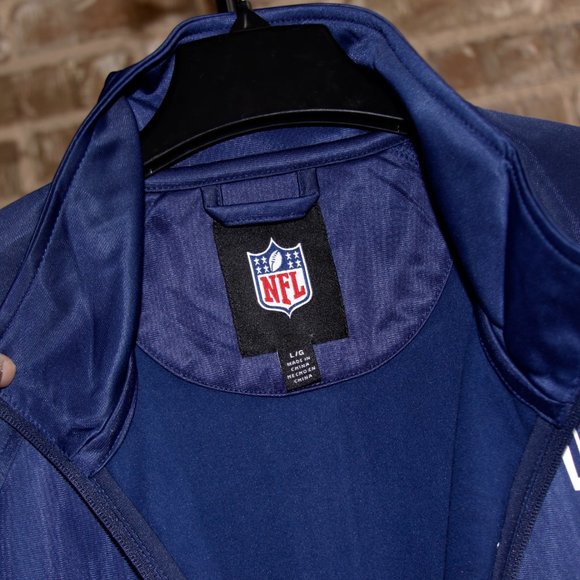 Men's NWT NEW Dallas Cowboys Official Authentic NFL Zip Track Jacket Large - Picture 6 of 6